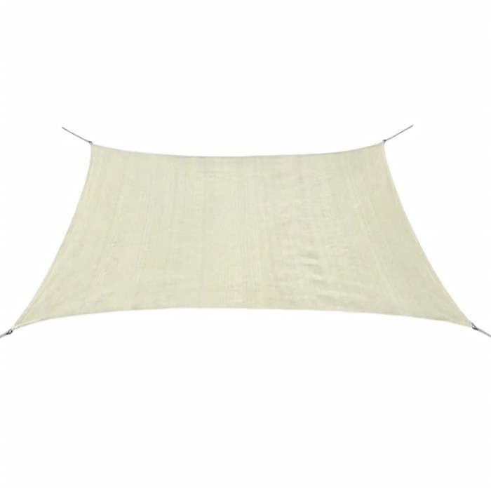 Helloshop26 Parasol carré PEHD Crème - vue 2