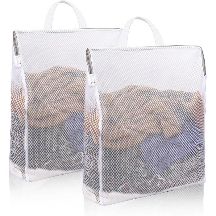 Lot de 2 grands pots de fleurs en fer à suspendre avec crochet amovible