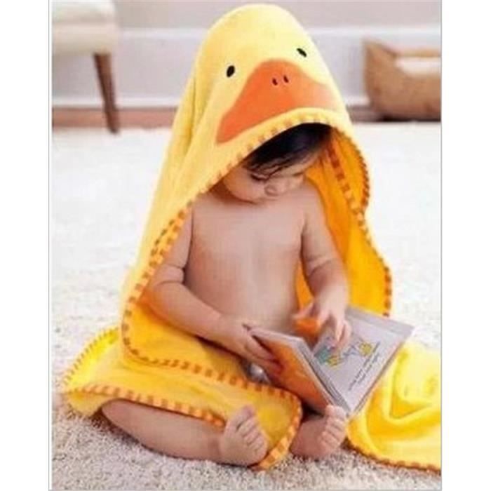 Serviettes De Bain Pour Enfants Ou Bebe Avec Dessin Animale Sortie De Bain Serviette A Capuche Canard Cdiscount Puericulture Eveil Bebe