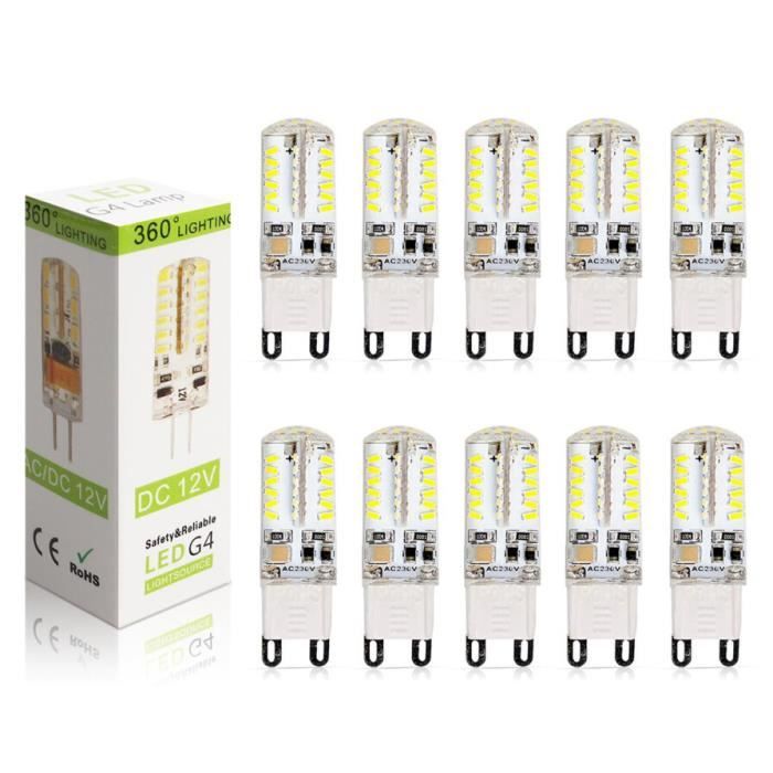 10X G9 Ampoule LED 4W Spot Bulb Energy Saving LED 58 SMD3014 Blanc