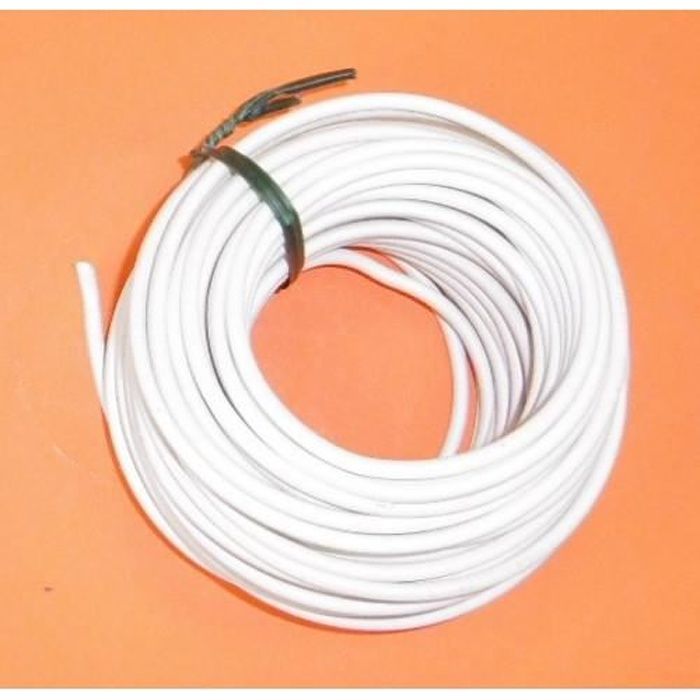 Fil /électrique AUTO SOUPLE 1 mm/² BLANC 10 M