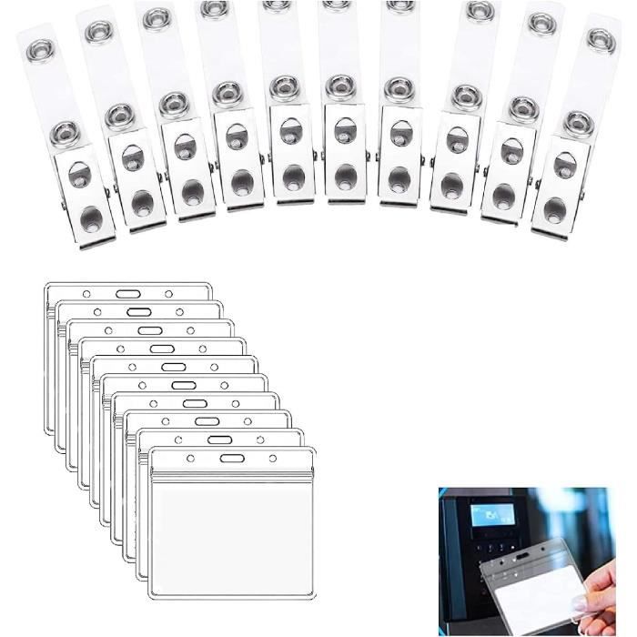 Porte-cartes Transparent Avec Cordon - Résistant à L’eau, Pour Cartes De Crédit, Bus, étudiant