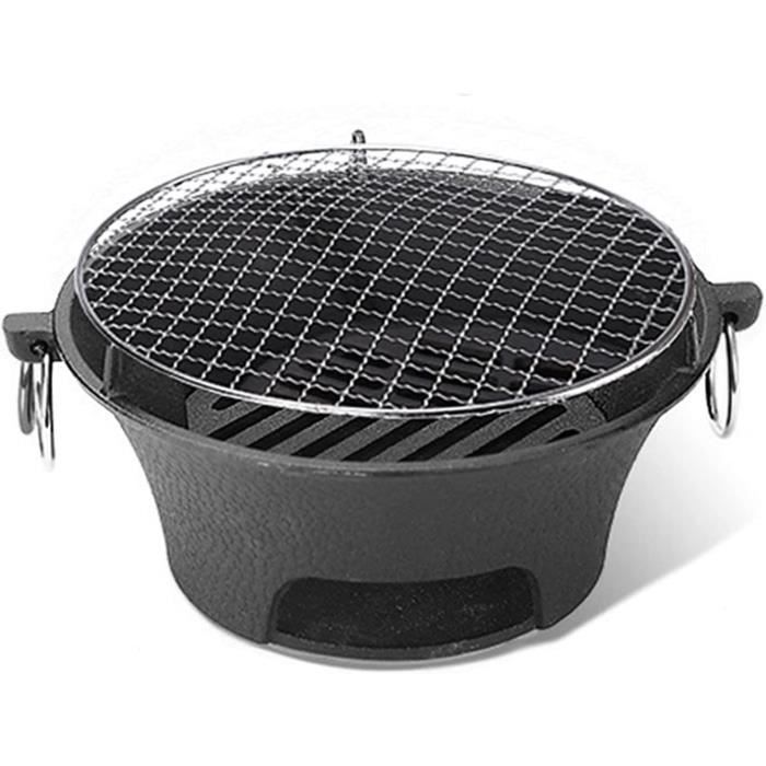 Barbecue/Gril Ovale En Fonte Portable - Charbon De Bois - Neuf