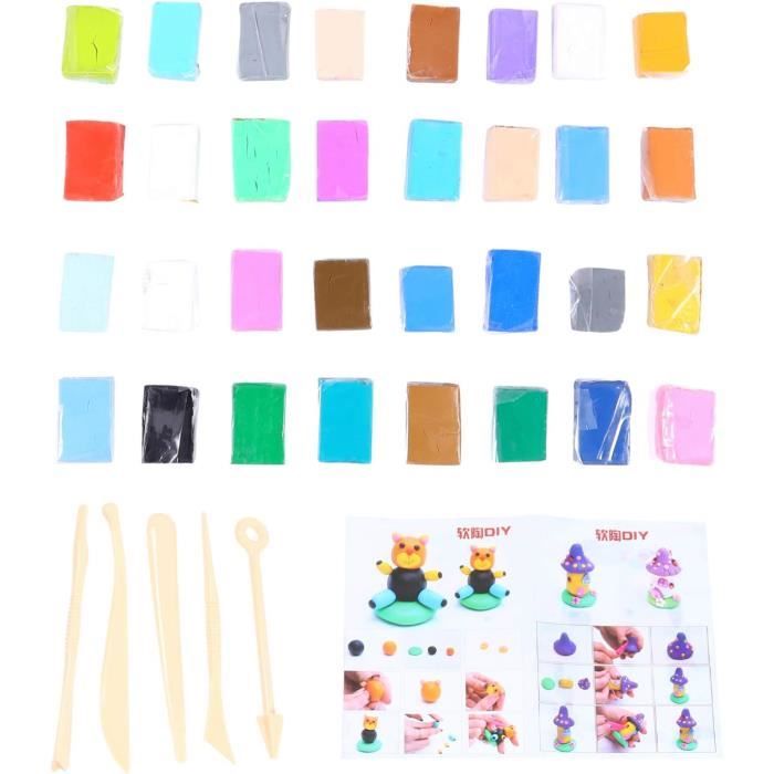Yoimisk Kits d'argile polymère, 52 couleurs d'argile à modeler au four