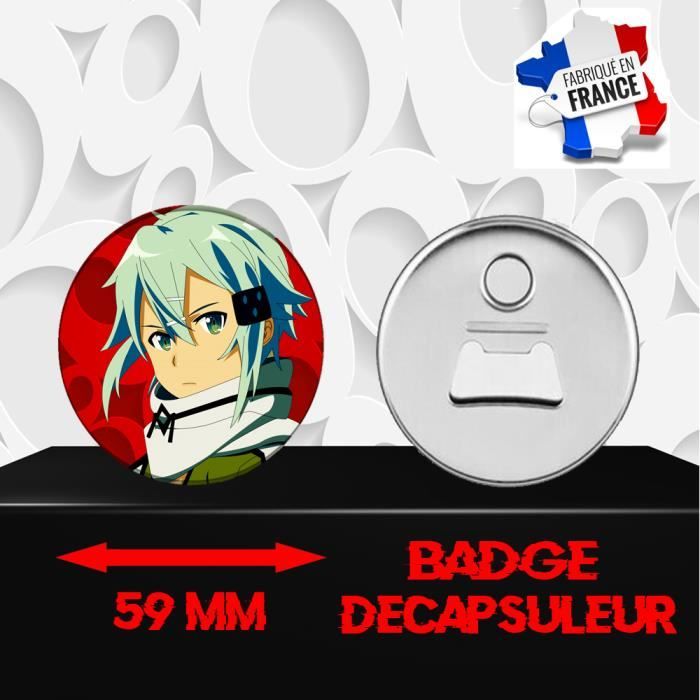 Décapsuleur Magnétique Manga Sword Art Online SAO - 59 Mm, Aluminium Multicolore