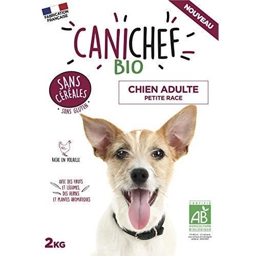 Canichef Croquettes Bio Sans Cãrãales Sans Gluten Chien Petite Race 2 Kg