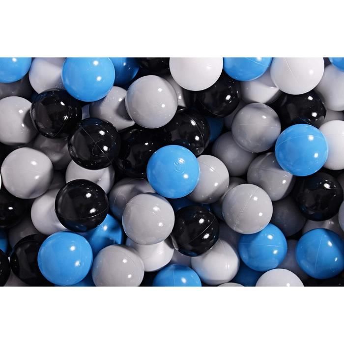 MISIOO 50 Balles Piscine à Balles 6 Cm Bleu - Jouet Bébé Dès 1 An, Plastique Non Toxique