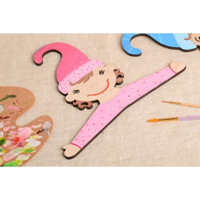 Cintre Bebe Fait Main Cintre Pour Enfant Avec Peinture Decoration Chambre Fille Reference Cdiscount Maison