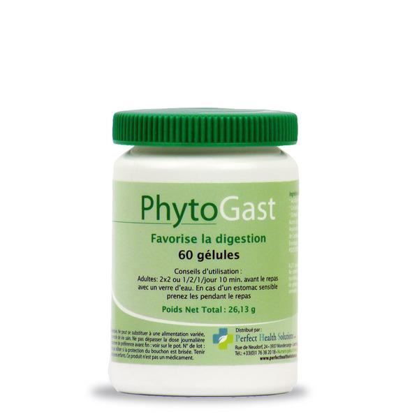 PHYTOGAST Favorise la digestion 60 gélules, complément alimentaire pour