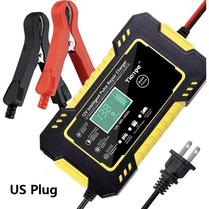 Chargeur De Batterie Voiture Intelligent 12V/24V - Automatique, Mode Réparation, Pour Batteries Plomb Et LiFePO4 - 11