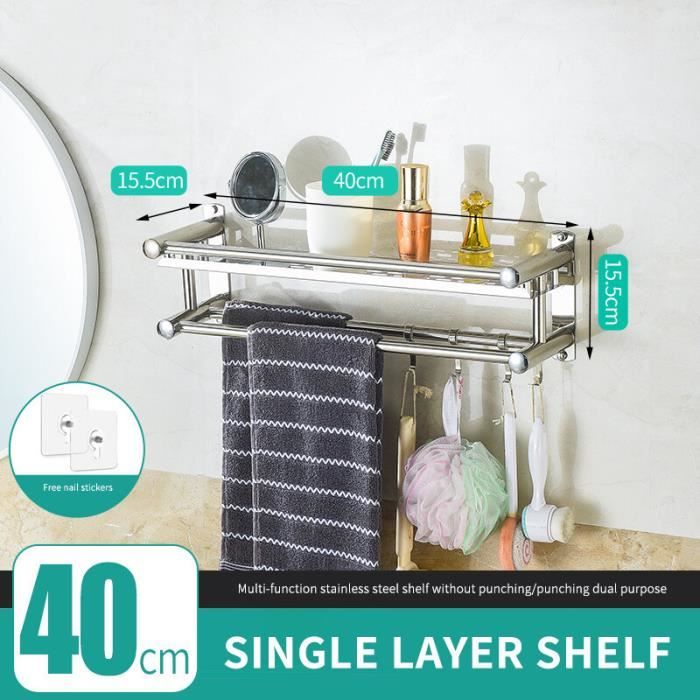 Barre Serviette à Visser Salle De Bain 30 Cm En Acier Inoxydable Porte Serviette Murale Nickel Brosse Z V D 89559632