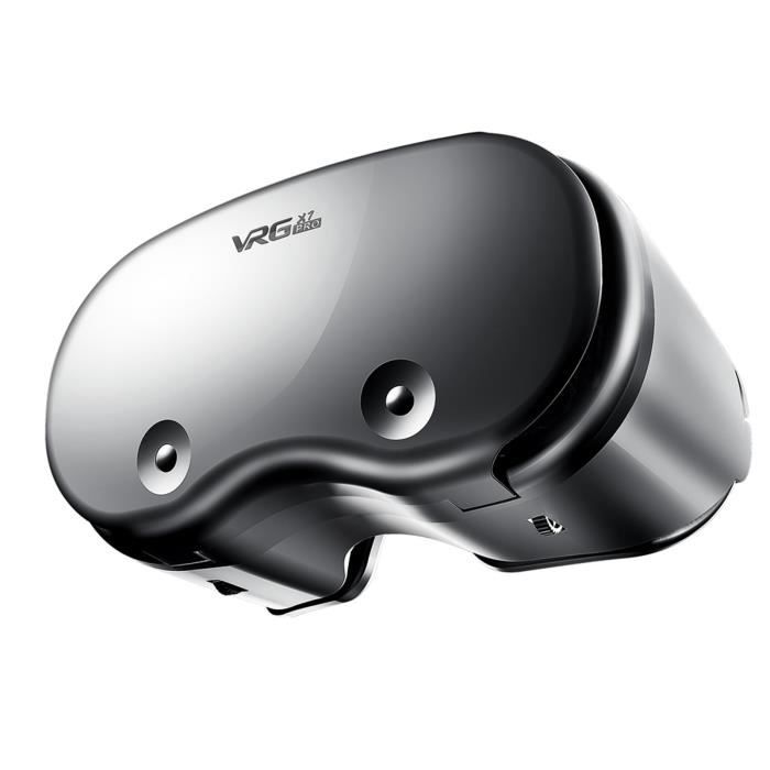 Lunettes 3D,Casque à lunettes de réalité virtuelle 3D VR, pour Smartphones 5 à 7 pouces, lentilles de téléphone avec - black[B7185]