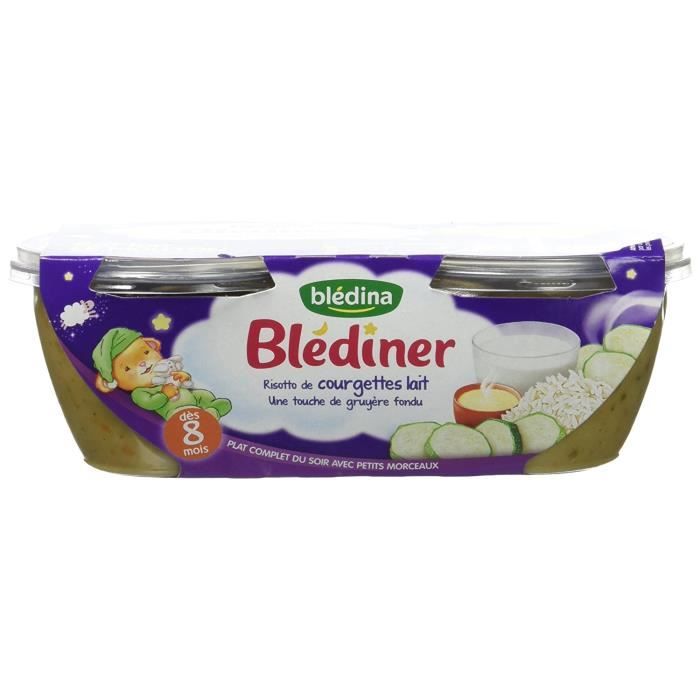 Blédina Blédiner - 16 Bols Plats Du Soir Bébé - 4 Recettes Dès 8 Mois