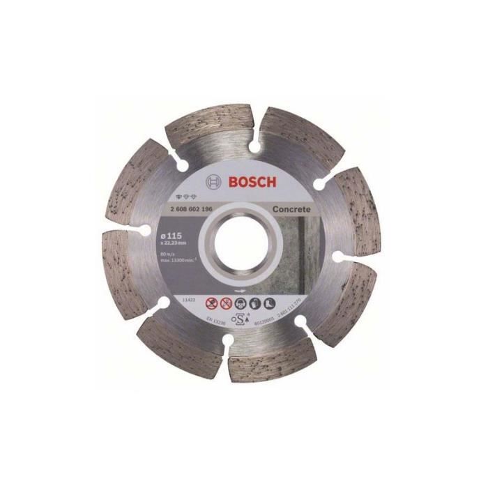 Disque à tronçonner diamanté Professional for Concrete 180 x 22 23 x 2 x 10 mm Bosch 2608602199 - vue 2