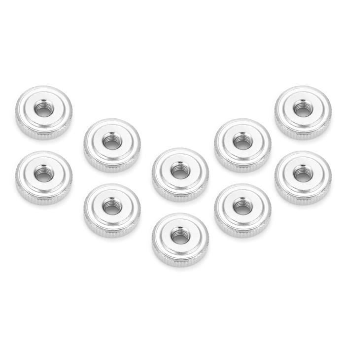 Écrous Moletés En Inox A2 Haute Forme - Filetages M3 M4 M5 M6 M8 M10 M12, Conforme DIN466, Lot