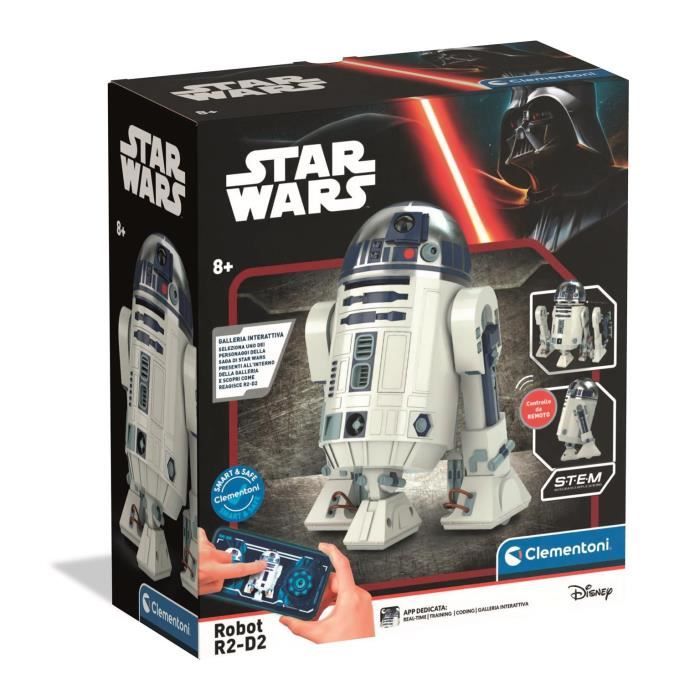 Robot Miniature CLEMENTONI 52927 – Assemblez R2-D2 avec Lumières et Sons Originaux