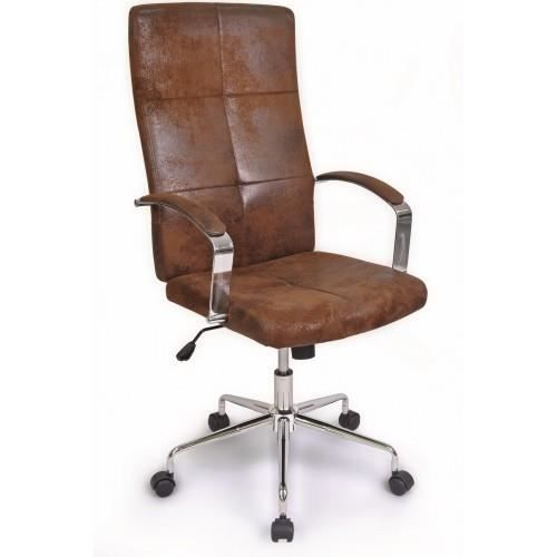 Fauteuil Ministre Newvers Marron Vintage Achat Vente Chaise De Bureau Marron Soldes Sur Cdiscount Des Le 20 Janvier Cdiscount