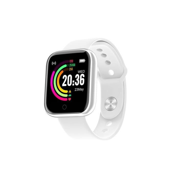 Montre Connectée 4.0 Waterproof IP67 avec Capteur Cardiaque Eko Blanc