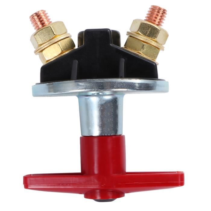 interrupteur de déconnexion Coupe-batterie 12V-60V Clé universelle fixe pour voiture isolateur de courant coupe-batterie 