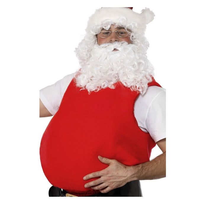 Coussin Ventre Faux Père Noël – Accessoire Costume Noël Réaliste, Ventre De Père Noël Ou Abdomen Bière Pour Déguisement