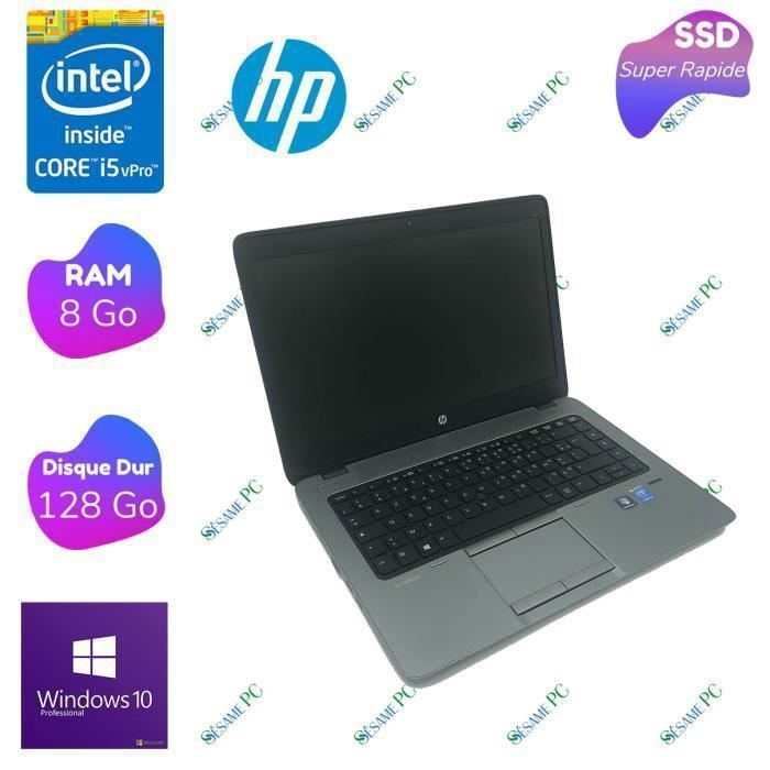 HP EliteBook 840 G1 - Intel Core i5 4210U - RAM 8 Go - SSD 128 Go - 14 - Windows 10 professionnel - ORDINATEUR PORTABLE - Hewlett packard