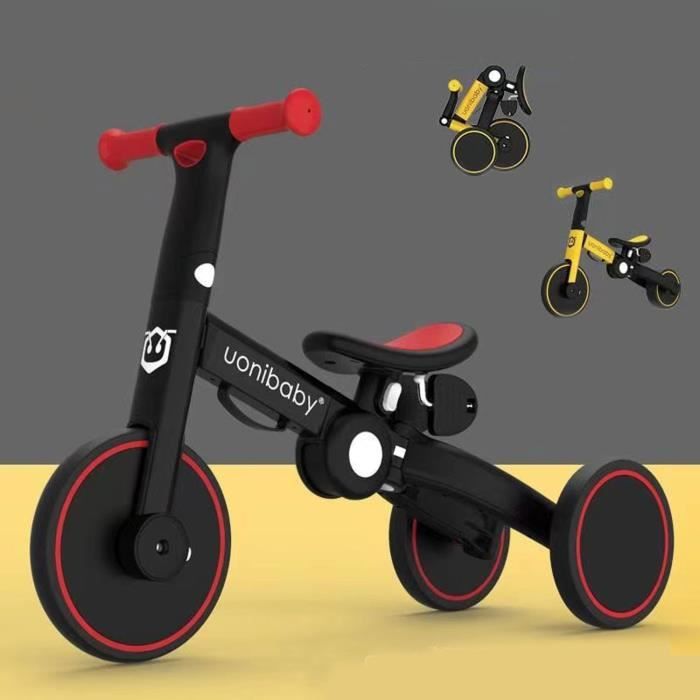 Draisienne Evolutive 3 Roues Pliable Tricycle 3 en 1 Pedale Amovible Selle Ajustable en Bouton Poussoir Petit Enfant Bebe 2 5 ans Cdiscount Jeux Jouets
