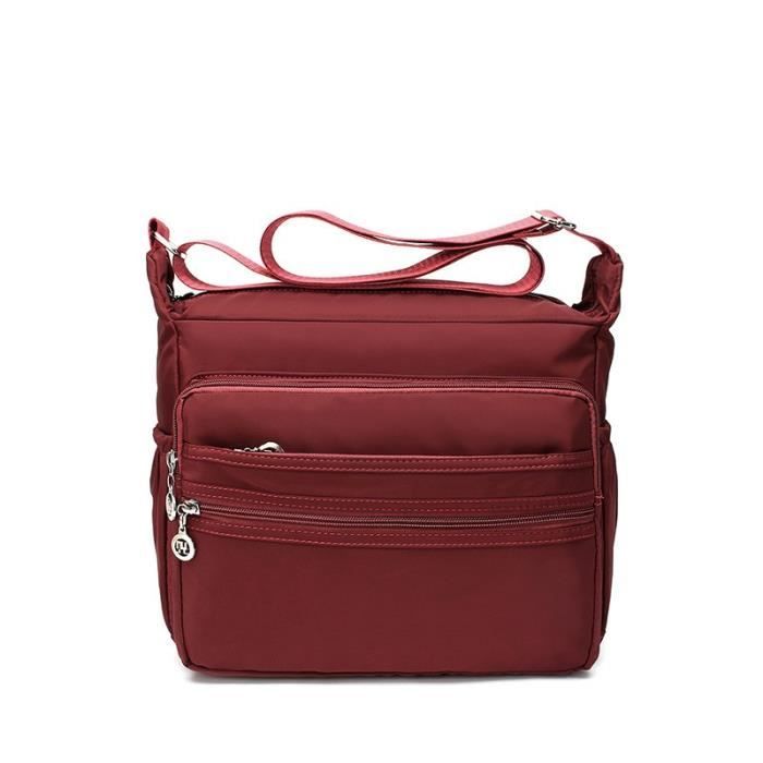 Sac Bandoulière Nylon NOTAG - Multi-Poches Imperméable Pour Voyage Ou Quotidien