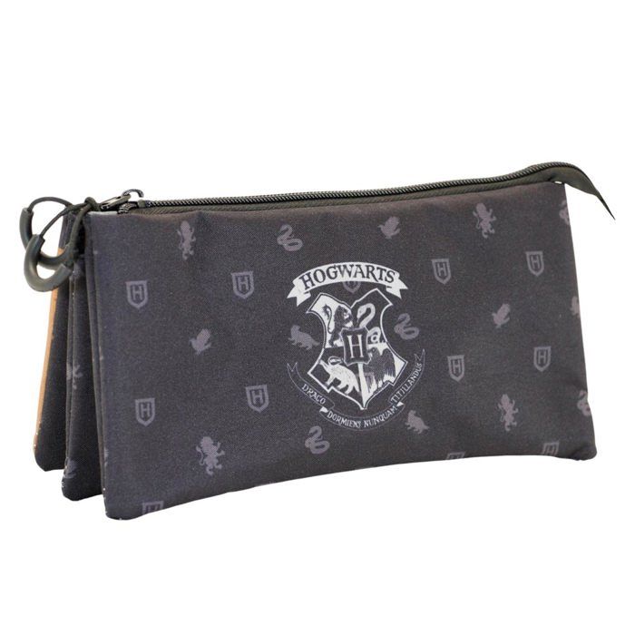 Harry Potter Occult-Fan drievoudig etui, zwart, Schwarz, fan Harry Potter Occult-Fan drievoudig etui, zwart, Schwarz, fan