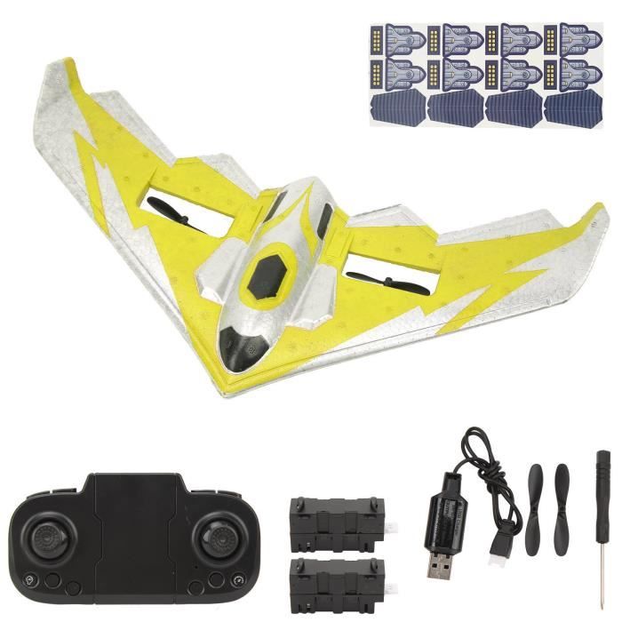 3 Avions Lanceur LED - Planeurs Mousse 32cm Pour Enfants 4-12 Ans - Jouet Extérieur Cadeau