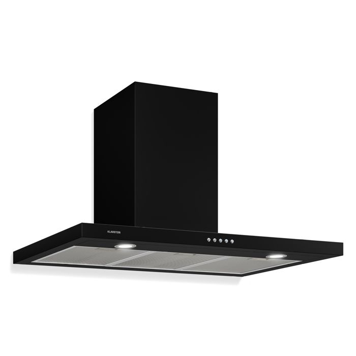 KLARSTEIN Limelight Hotte murale aspirante 90cm 600 m&sup3;/h classe A++ - noir