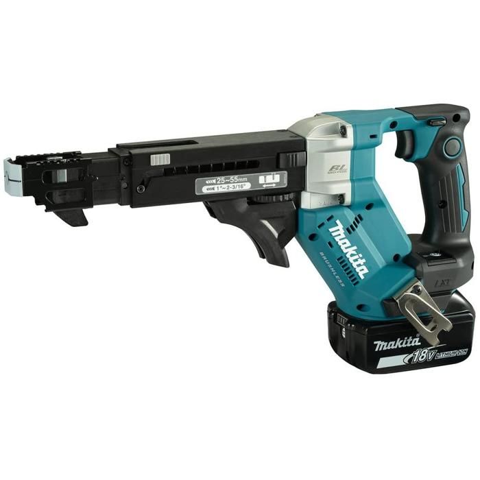 Makita DFR551RTJ Visseuse automatique sans fil 25 55mm Brushless 18V + 2x Batteries 5 0Ah + Chargeur + Coffret Makpac - vue 8