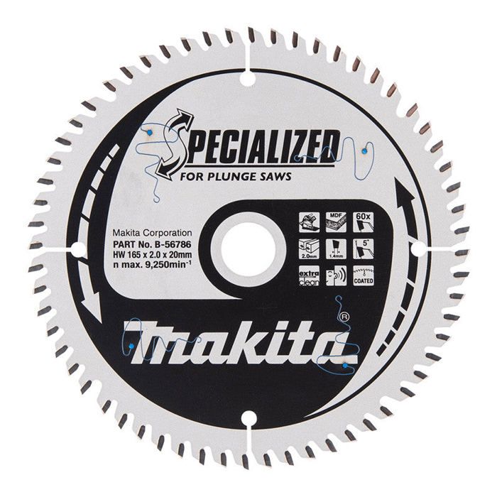 Lame De Scie Makita B-64624 TCT 230 Mm - Pour Scie à Onglet Sans Fil, Coupe Rapide Dans Le Bois Et Stratifié - 3