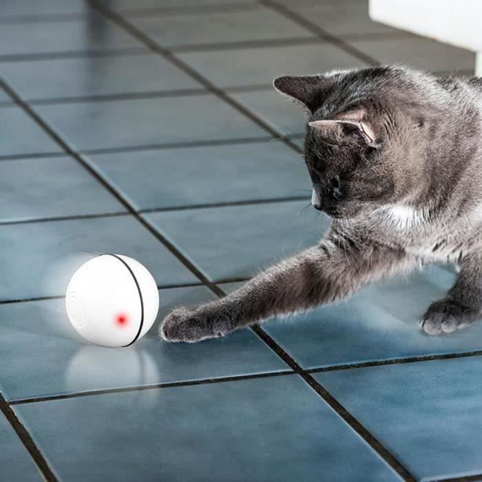 Jouet Interactif pour Chat Boule Auto-Rotative à 360 Degrés intelligent Jouet rechargeable par USB pour animaux de compagn