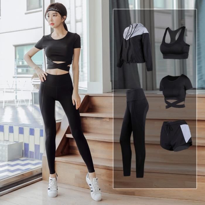 Ensemble Sport Femme – 5 Tenues Complètes Pour Yoga, Fitness, Running – Confort Et Style - 11
