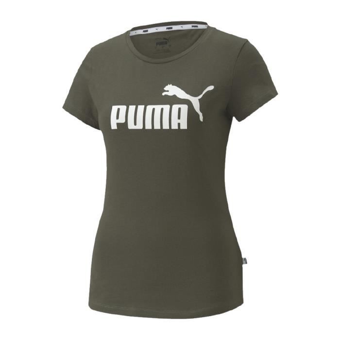 T-shirt Kaki Femme Puma Essential Kaki - Cdiscount Prêt-à-Porter