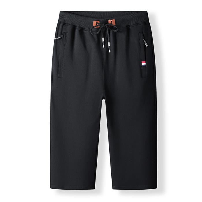 Pantacourt Noir Tissaia Taille 38 - Coton/élasthanne Coupe Droite - Occasion Très Bon état