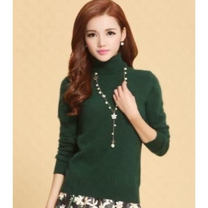 Ydsxlp Pull à Col Roulé Pour Femme - Automne Et Hiver - Col Roulé