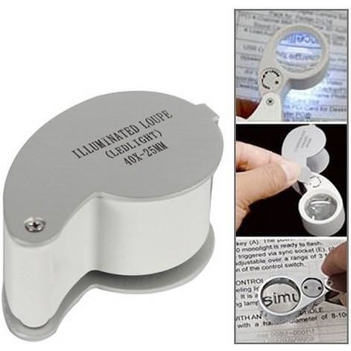 Loupe De Bijoutier X40 Pour Bijouterie Monnaie Poincon