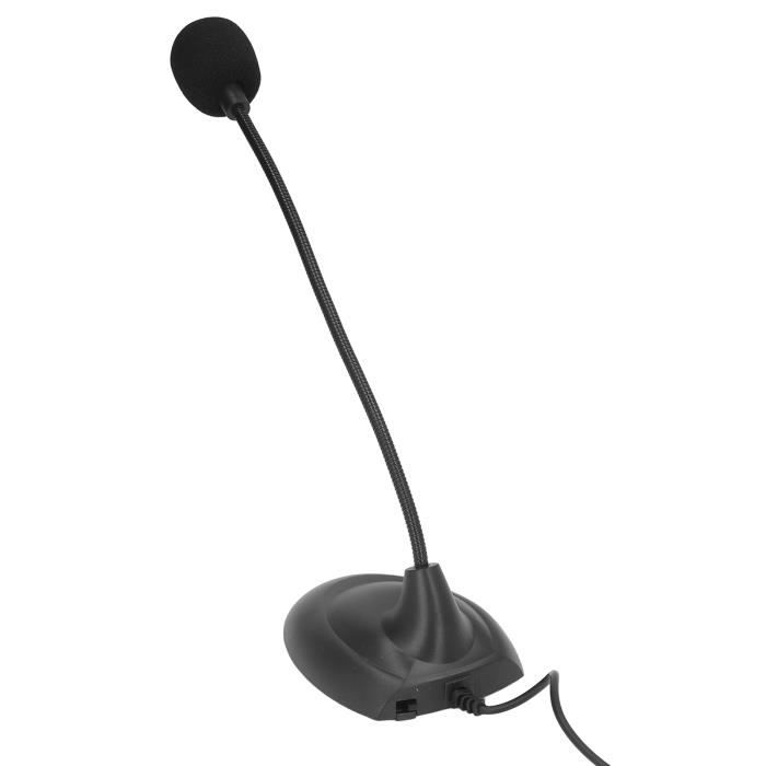 EMagTech Lot De 2 Microphones Mini USB 2.0 Plug-and-Play - Pour Ordinateur Et Visioconférence