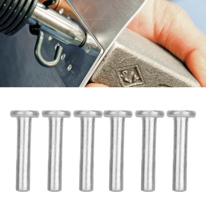 LEX Rivet en aluminium massif 100pcs GB867 M4 Rivets en Aluminium à