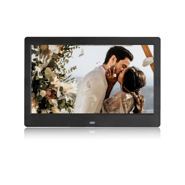 Cadre Photo Numérique 7 Pouces Full HD IPS - Lecture Photos Vidéos Musique, Horloge Calendrier, USB Et Carte SD