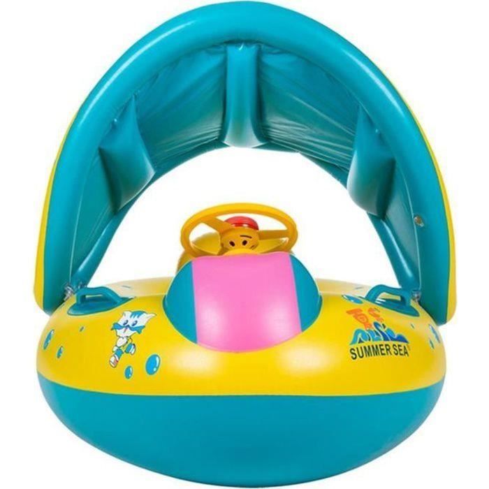 Bouée Bébé Licorne avec Pare-Soleil Amovible et Volant – Flotteur de Piscine Gonflable pour Enfant 6-36 Mois, Siège de Bain Sécurisé et Protection Solaire UPF 50 Bouée Bébé Licorne avec Pare-Soleil Amovible et Volant – Flotteur de Piscine Gonflable pour Enfant 6-36 Mois, Siège de Bain Sécurisé et Protection Solaire UPF 50