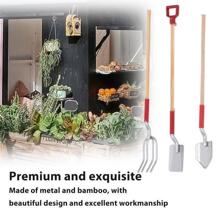 Gogogmee 1 Ensemble Outils De Jardinage Pour Garçon Fille Avec Pelles Bois Kit De Jardinage Extérieur Pour Garçons Et Filles Pratique Et Pour Initier Les Petits Au
