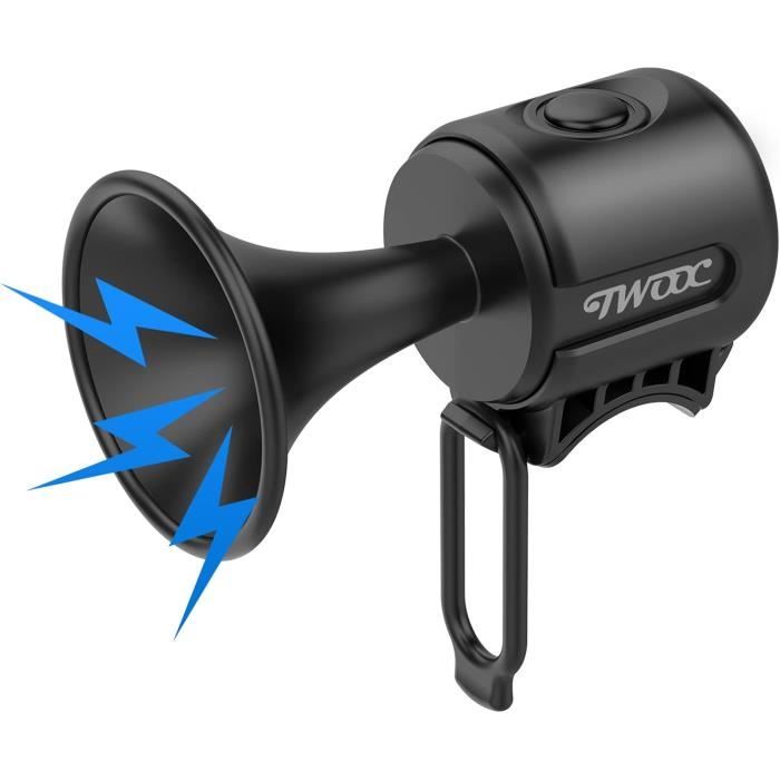Sonnette vélo électrique USB rechargeable IP65 étanche 120dB Klaxton