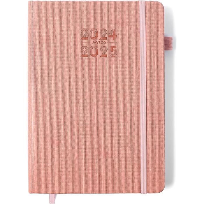 QUO VADIS Agenda Scolaire 2025-2026 Eurotextagenda Journalier Colette Rose - 12x17cm Multilingue