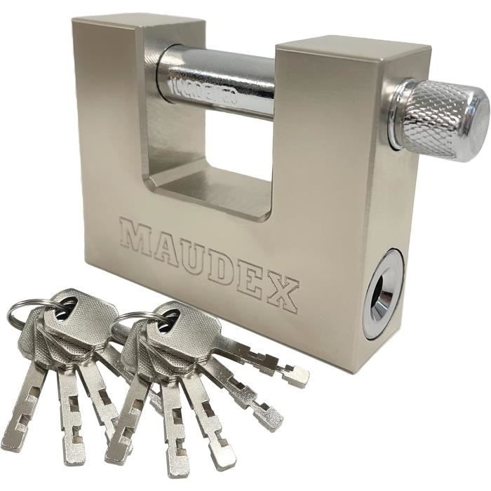 Cadenas Extérieur En Laiton Robuste Pour Conteneur - Anticipé Anti-crochetage, Livré Avec 5 Clés | Pour Garage, Hangar, Moto, Box - 9