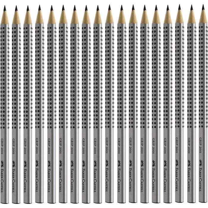 Faber-Castell Bleistiftset Grip 2001, silver