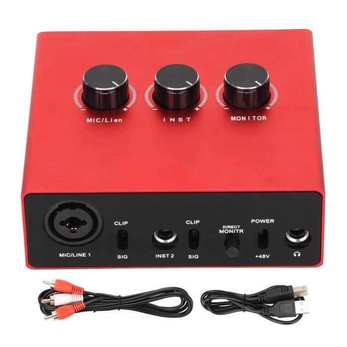 Adaptateur Audio Pour Streaming Live - Double Carte Son Stéréo - Résolution 32 Bits/384 KHz - En Alliage Aluminium - Pour Chant Et Enregistrement Mobile - 2