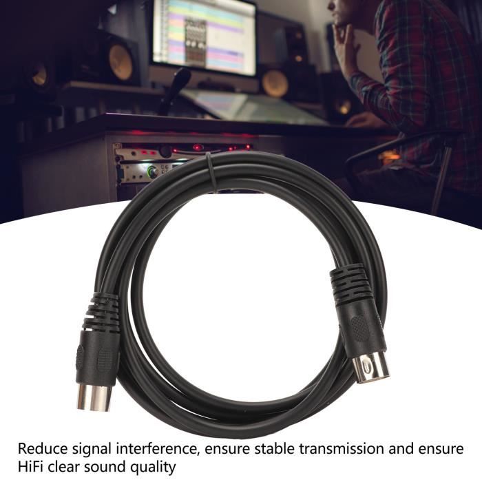 Câble DIN 8 Broches Vers Péritel (SCART) 1,8 M - Pour Consoles Rétro, Conversion Audio/vidéo - 2
