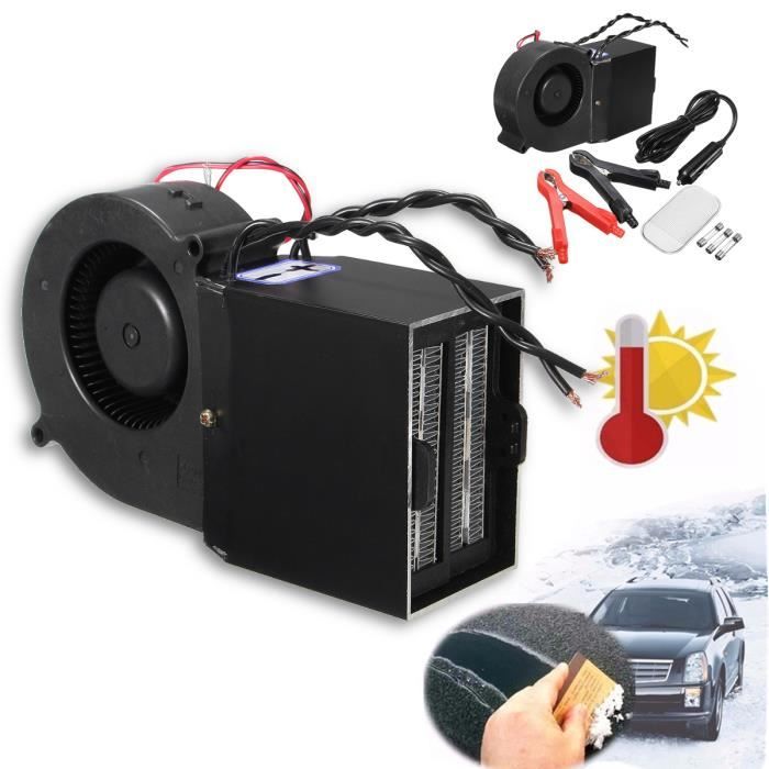 TEMPSA Voiture Céramique Ventilateur Chauffage Dégivreur 300W/ 500W  Réglable 12V - Cdiscount Auto